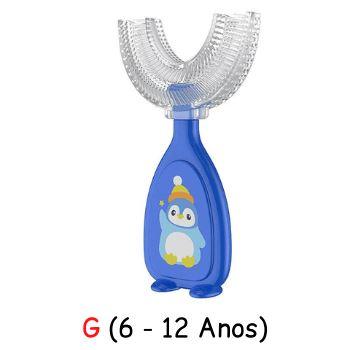 PenguimB™ - Escova Infantil KD03 LojasStonks Azul G 