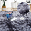 Tapete Felpudo Super Macio Plush - Clound Fluffy CC39 LojasStonks Preto 40x60cm 