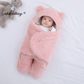 Cobertor Para Bebê Ultra Macio Childdkivy® - Fluffy Bear KD04 LojasStonks Rosa 0-3 Meses 