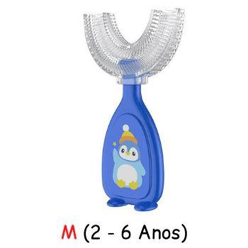 PenguimB™ - Escova Infantil KD03 LojasStonks Azul M 