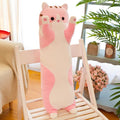 FluffyCat - Gato De Pelucia TK04 LojasStonks Pequeno - 50cm Gatinho Rosa 