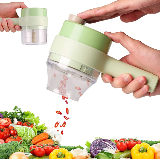 Vegetable Cutter™ - Cortador Elétrico 4 em 1