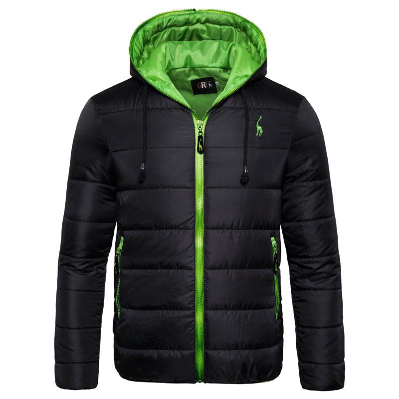 Modern Men - Jaqueta de Inverno Polo MD23 LojasStonks Preto/Verde PP 