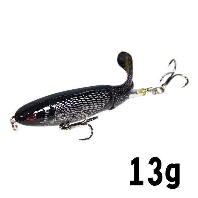 Isca de Pesca com Cauda Rotativa - 10cm/14cm LojasStonks 13g isca artificial tucunare, isca artificial robalo, isca artificial marine sports, isca artificial grande