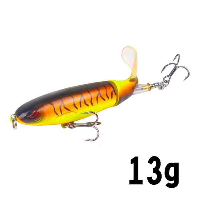 Isca de Pesca com Cauda Rotativa - 10cm/14cm LojasStonks C isca artificial tucunare, isca artificial robalo, isca artificial marine sports, isca artificial grande