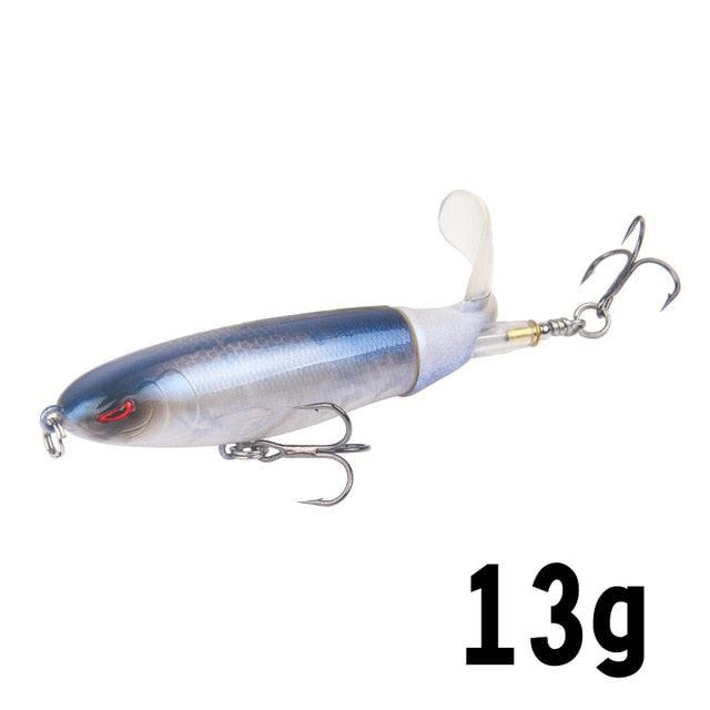 Isca de Pesca com Cauda Rotativa - 10cm/14cm LojasStonks D isca artificial tucunare, isca artificial robalo, isca artificial marine sports, isca artificial grande