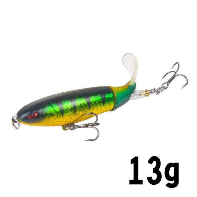 Isca de Pesca com Cauda Rotativa - 10cm/14cm LojasStonks F isca artificial tucunare, isca artificial robalo, isca artificial marine sports, isca artificial grande