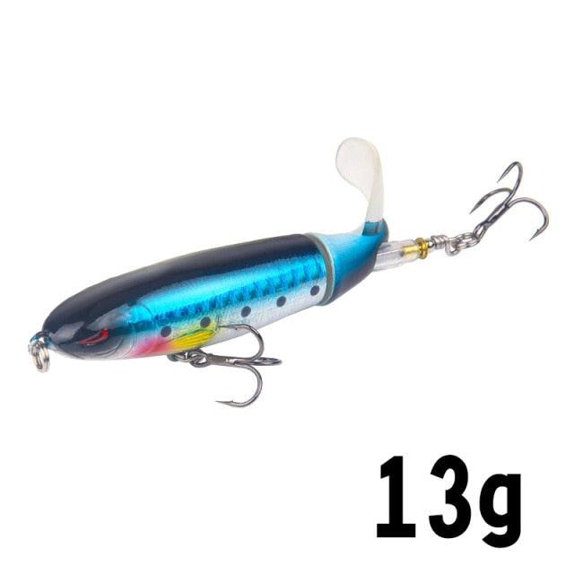 Isca de Pesca com Cauda Rotativa - 10cm/14cm LojasStonks G isca artificial tucunare, isca artificial robalo, isca artificial marine sports, isca artificial grande