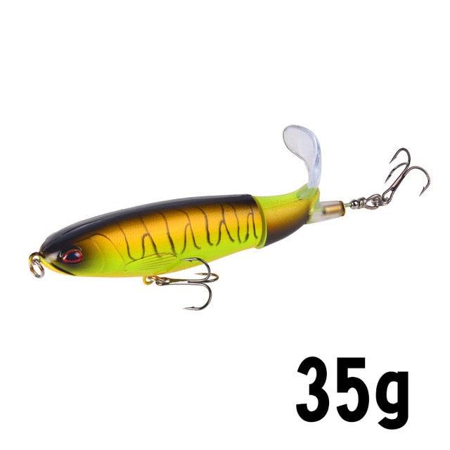 Isca de Pesca com Cauda Rotativa - 10cm/14cm LojasStonks L isca artificial tucunare, isca artificial robalo, isca artificial marine sports, isca artificial grande