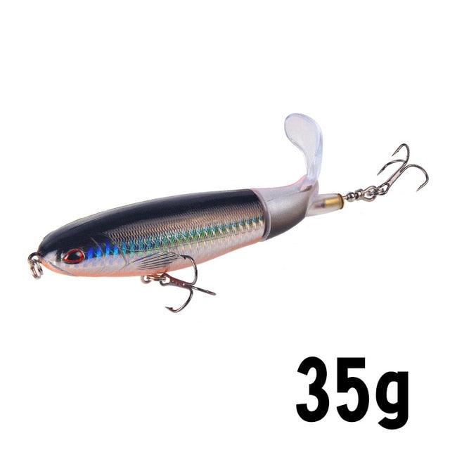 Isca de Pesca com Cauda Rotativa - 10cm/14cm LojasStonks N isca artificial tucunare, isca artificial robalo, isca artificial marine sports, isca artificial grande