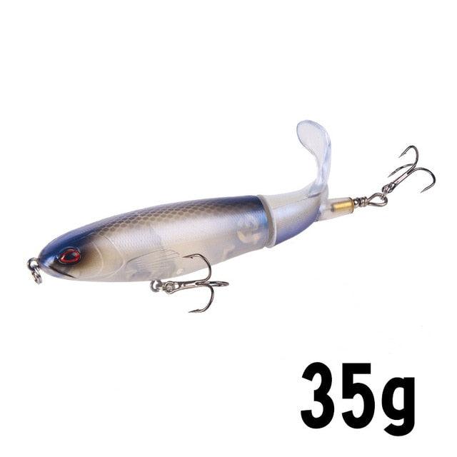 Isca de Pesca com Cauda Rotativa - 10cm/14cm LojasStonks O isca artificial tucunare, isca artificial robalo, isca artificial marine sports, isca artificial grande