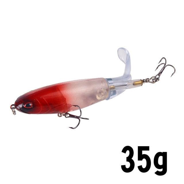 Isca de Pesca com Cauda Rotativa - 10cm/14cm LojasStonks P isca artificial tucunare, isca artificial robalo, isca artificial marine sports, isca artificial grande