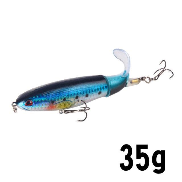 Isca de Pesca com Cauda Rotativa - 10cm/14cm LojasStonks R isca artificial tucunare, isca artificial robalo, isca artificial marine sports, isca artificial grande