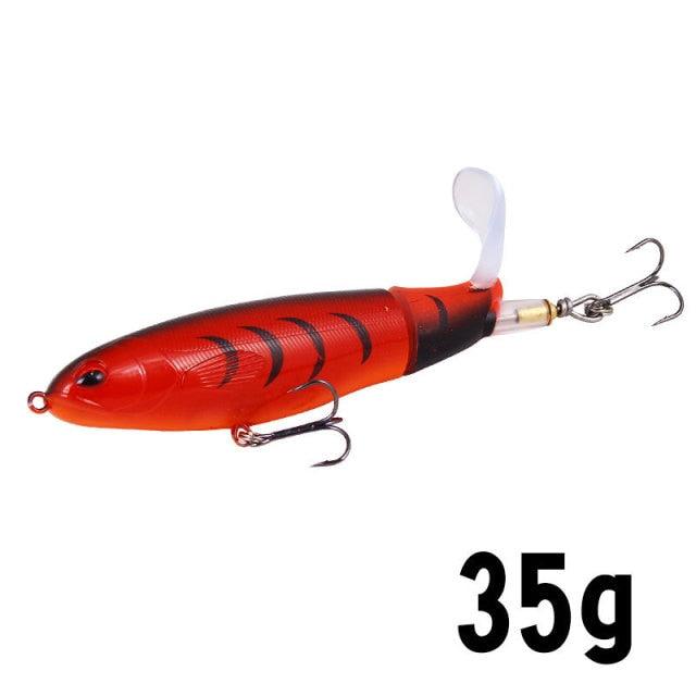 Isca de Pesca com Cauda Rotativa - 10cm/14cm LojasStonks T isca artificial tucunare, isca artificial robalo, isca artificial marine sports, isca artificial grande