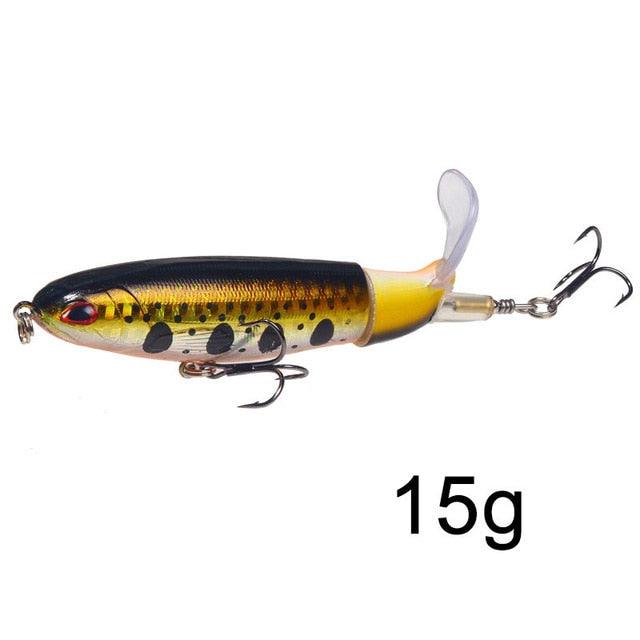 Isca de Pesca com Cauda Rotativa - 10cm/14cm LojasStonks W isca artificial tucunare, isca artificial robalo, isca artificial marine sports, isca artificial grande