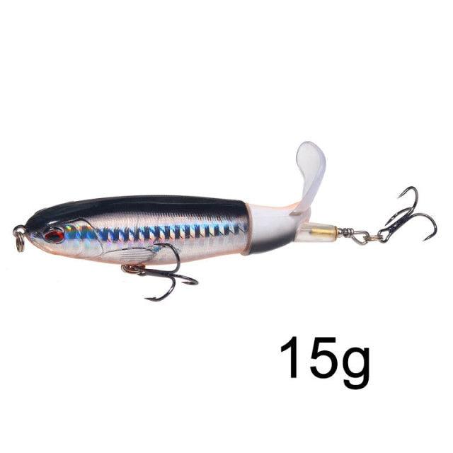 Isca de Pesca com Cauda Rotativa - 10cm/14cm LojasStonks X isca artificial tucunare, isca artificial robalo, isca artificial marine sports, isca artificial grande