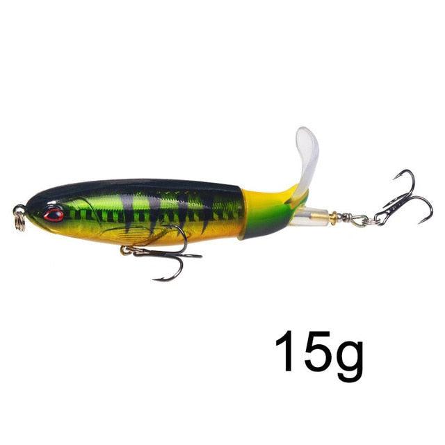 Isca de Pesca com Cauda Rotativa - 10cm/14cm LojasStonks Z02 isca artificial tucunare, isca artificial robalo, isca artificial marine sports, isca artificial grande