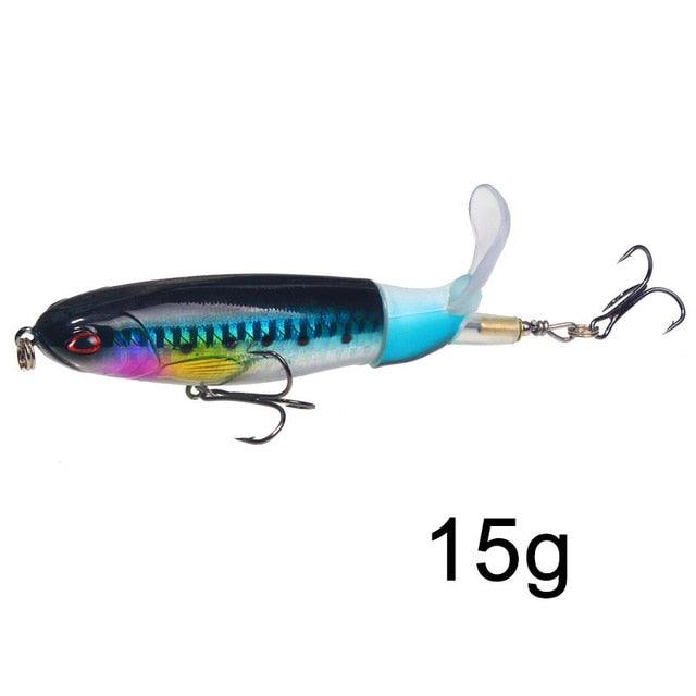 Isca de Pesca com Cauda Rotativa - 10cm/14cm LojasStonks Z03 isca artificial tucunare, isca artificial robalo, isca artificial marine sports, isca artificial grande